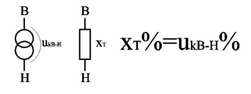 Определение xt% для двухобмоточного трансформатора
