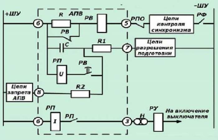 схема подключения дросселя