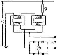 Принципиальная схема измерительного трансформатора постоянного напряжения