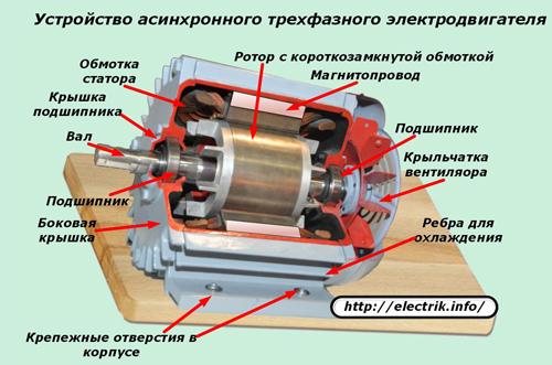 Трехфазный асинхронный двигатель