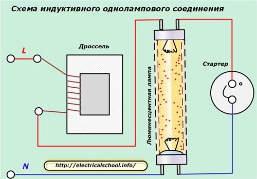 Индукционная одноламповая схема