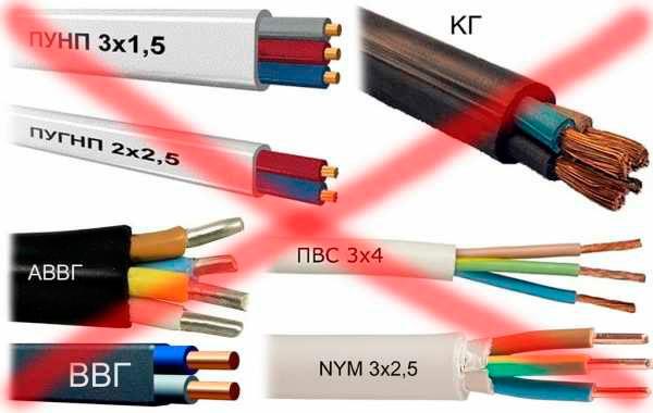 Какие марки кабеля нельзя закапывать в землю