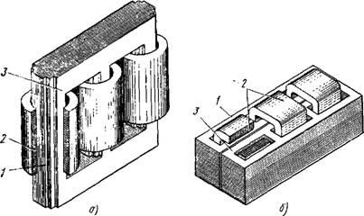 Конструкции сердечников трансформаторов