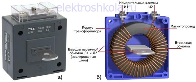 Конструкция трансформатора тока