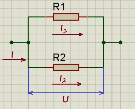 Параллельное подключение резисторов.